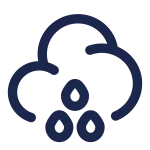 Cloud Waterdrops SVG Icon